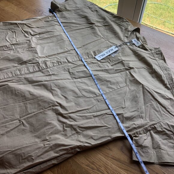 Alex Mill Paulie Tunic Dress in Vintage Khaki Size XXL NWT - Picture 7 of 9